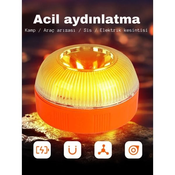 Araba acil durum ikaz lambası araç uyarı lambası su geçirmez araba feneri güvenlik aksesuar lambası