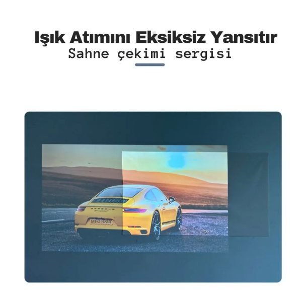 Sinema projeksiyon perdesi anti-ışık ev iş okul  için yansıtıcı kumaş projektör perdesi 120 inc