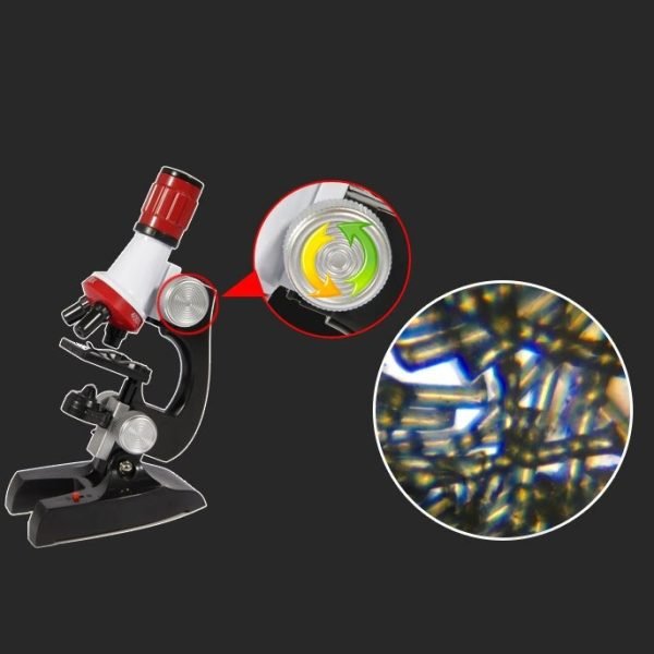 SZ Master Eğitici Çocuk Mikroskop Kiti Zoom Led Işıklı 100x 400x