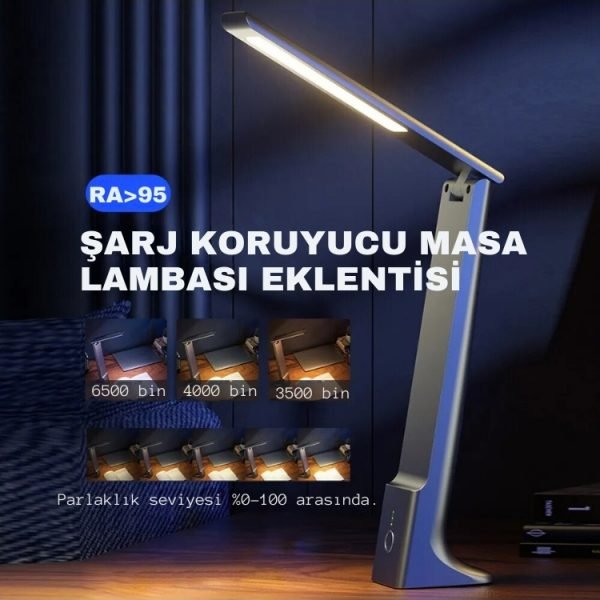 Şarjlı dokunmatik ledli okuma çalışma masa lambası