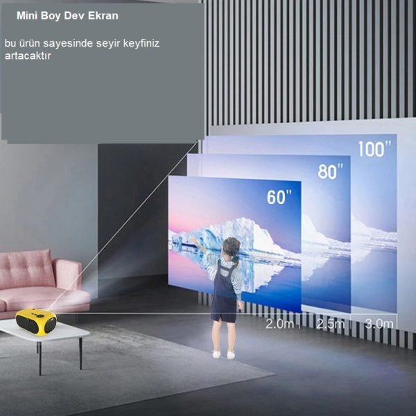 SZ Master-Taşınabilir Mini projektör 480P Anycast Destek Wifi Telefon Android İos Tv Ev Sineması Projeksiyon